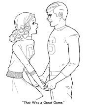cheerleader coloring page