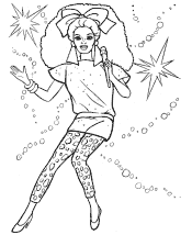 rock star coloring page