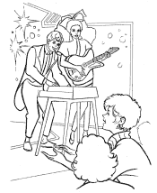 rock star coloring pages