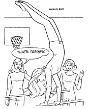 girls in sports coloring page