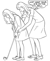 girls in sports coloring pages