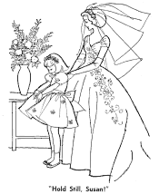 wedding coloring page