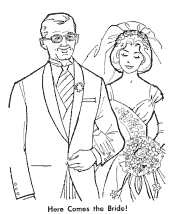 wedding coloring pages