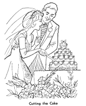wedding coloring pages