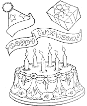birthday coloring page