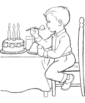 birthdays coloring pages