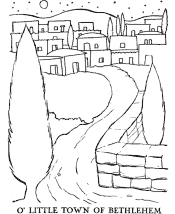 christian christmas coloring page