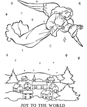 christian christmas coloring page