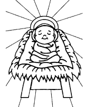 christian christmas coloring pages