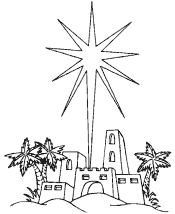 christian christmas coloring page