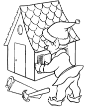 elf coloring page