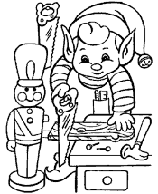 elf coloring page