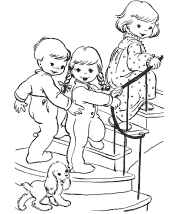 christmas kids coloring pages