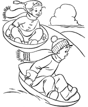 christmas kids coloring page