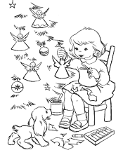 christmas ornaments coloring pages