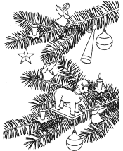 christmas ornaments coloring page