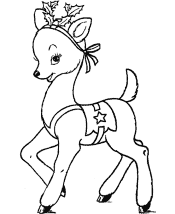reindeer coloring pages