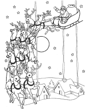 reindeer coloring pages