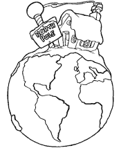 santa coloring pages