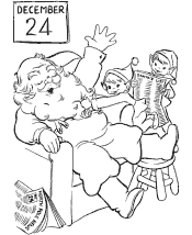 santa coloring pages