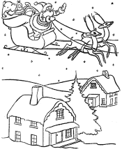 santa coloring page