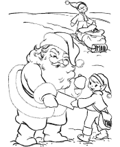 santa claus coloring page