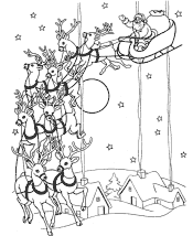 santa claus coloring page