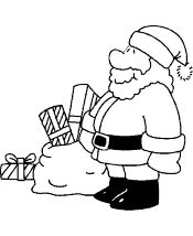 santa claus coloring page