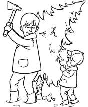 christmas tree coloring pages
