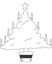 christmas tree coloring pages