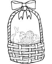 easter basket coloring pages