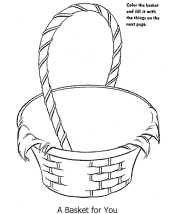 easter basket coloring pages