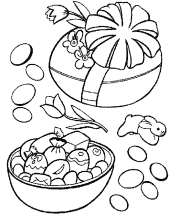 easter basket coloring pages