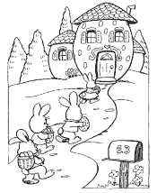 easter bunny coloring pages