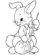 easter bunny coloring pages