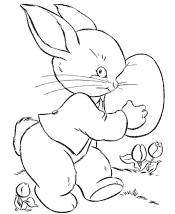 easter bunny coloring pages