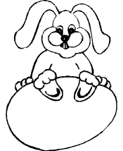 easter bunny coloring page