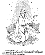 christian easter coloring page