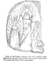 christian easter coloring page