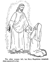 christian easter coloring page