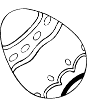 easter egg coloring page