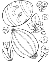 easter egg coloring page