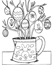 easter egg coloring pages