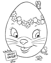 easter egg coloring page