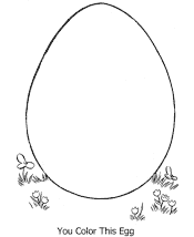 easter egg coloring page