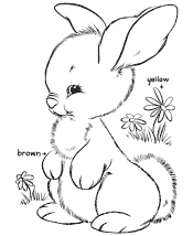 preschool easter coloring page