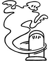 halloween ghost coloring page
