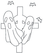 halloween ghost coloring page