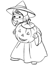 halloween witch coloring pages