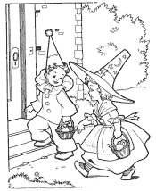 halloween witch coloring page